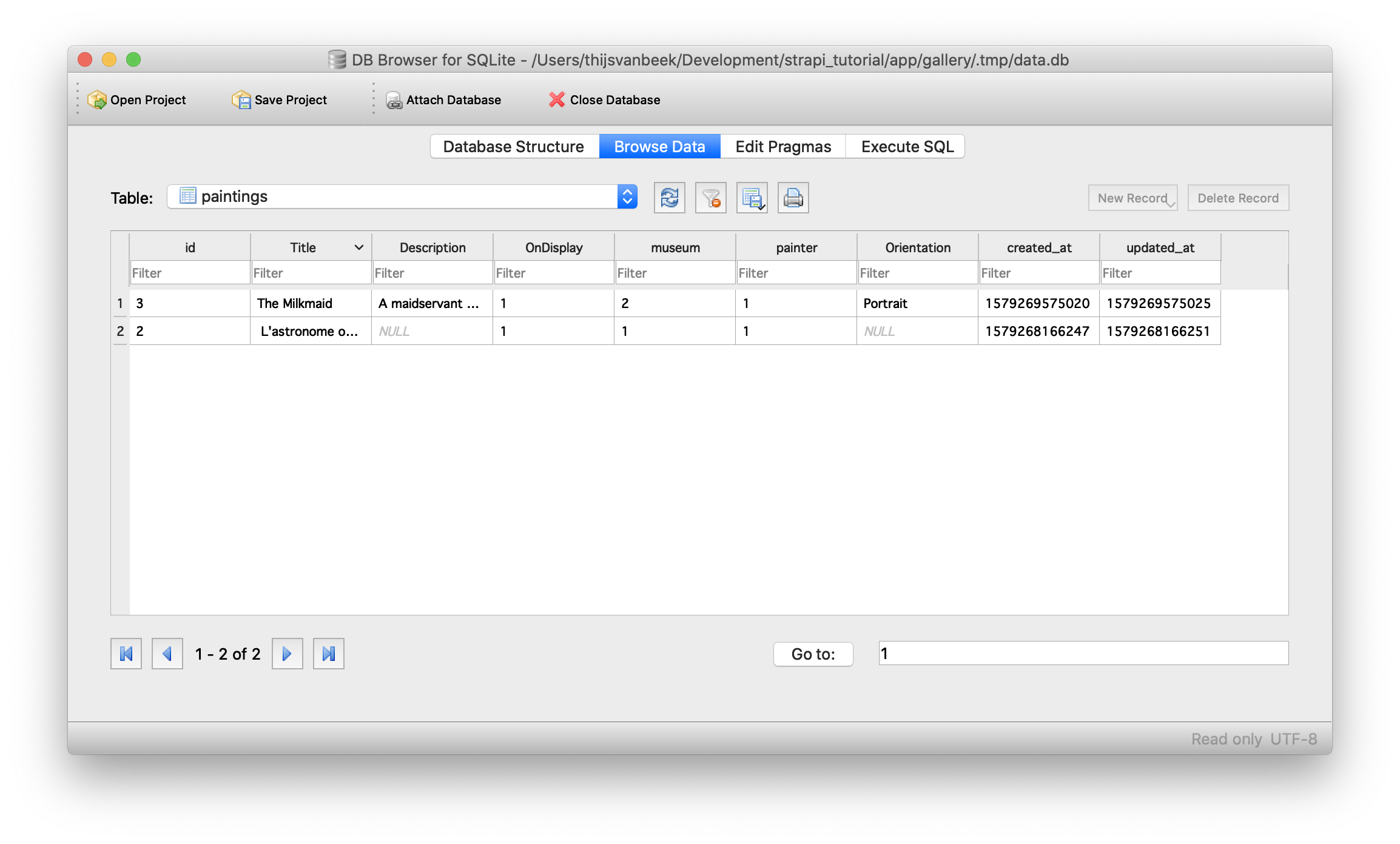 DB Browser for SQLite